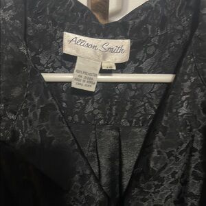Allison Smith Black Floral blouse
